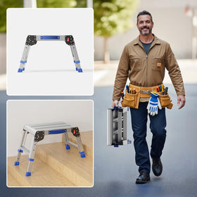 Loyoda folded stool placed in trunk, showcasing portable storage