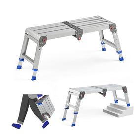 Loyoda folding work platform for adults provides easy reach and stability