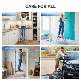 Loyoda tool-free assembly step stool ready for use in seconds