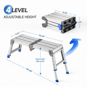 Loyoda versatile-use platform suitable for indoor tasks and outdoor seating
