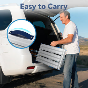 Loyoda Work Platform folded compact for easy carrying and storage.