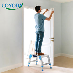 Loyoda Work Platform in one-touch fold state enables quick transport.