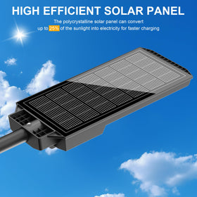 Loyoele high-efficiency solar panel powers reliable night lighting.
