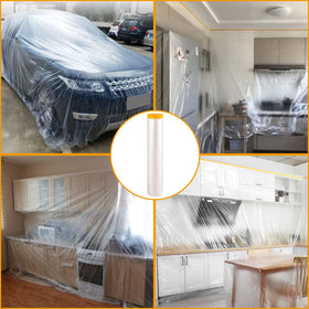 LOYORTY clear plastic protects vehicle interiors during automotive work