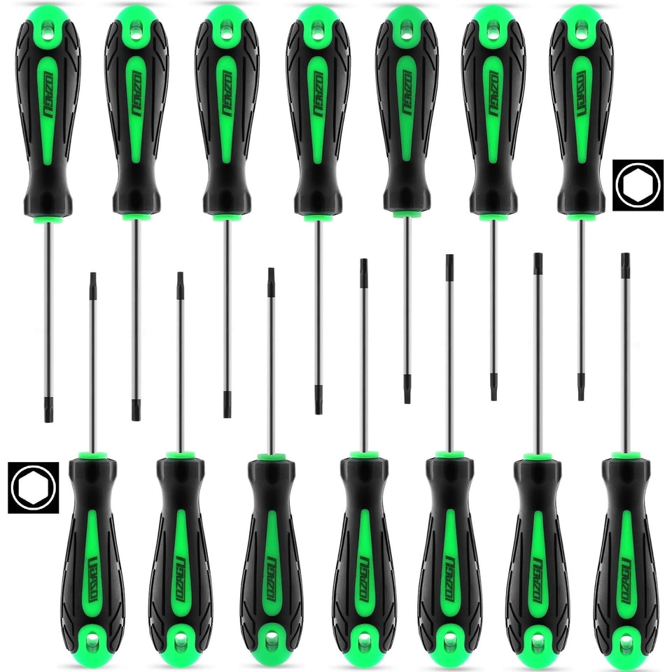 LOZAGU 14pcs mini hex screwdriver set in a compact case for precise RC work.