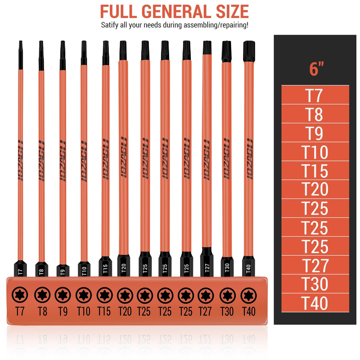 LOZAGU S2 steel torx bits offer durability and resilience under frequent use