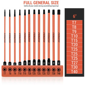 LOZAGU S2 steel torx bits offer durability and resilience under frequent use