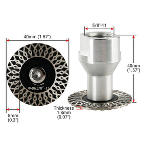 LOZLIN diamond engraving blade close-up showing sharp, clean edges.