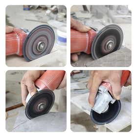 LOZLIN Diamond Blades 3PCS pack side view emphasizes compact, durable core.