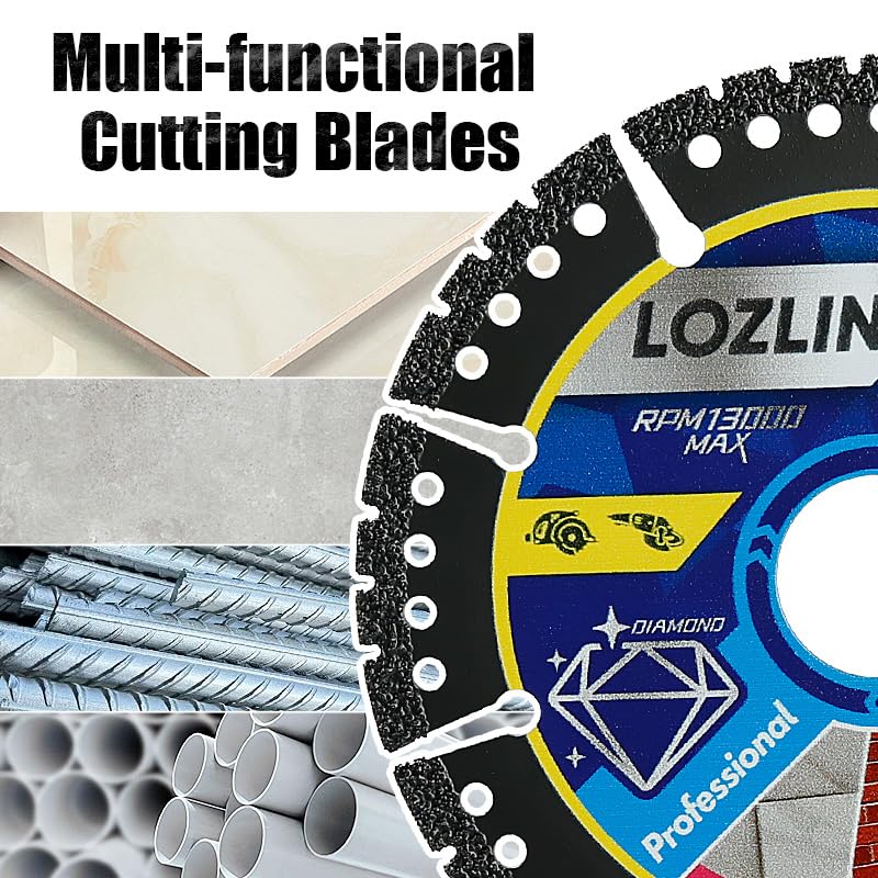 LOZLIN Diamond Blades durable construction ensures reliable performance over time.