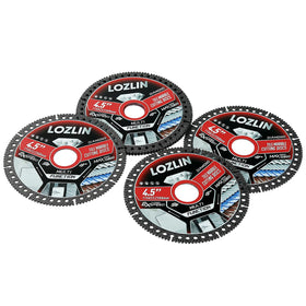 Low-noise operation visual suggests efficient, quiet cutting performance.