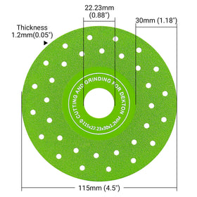 LOZLIN double-sided disc reduces resistance for smoother edging and polishing.