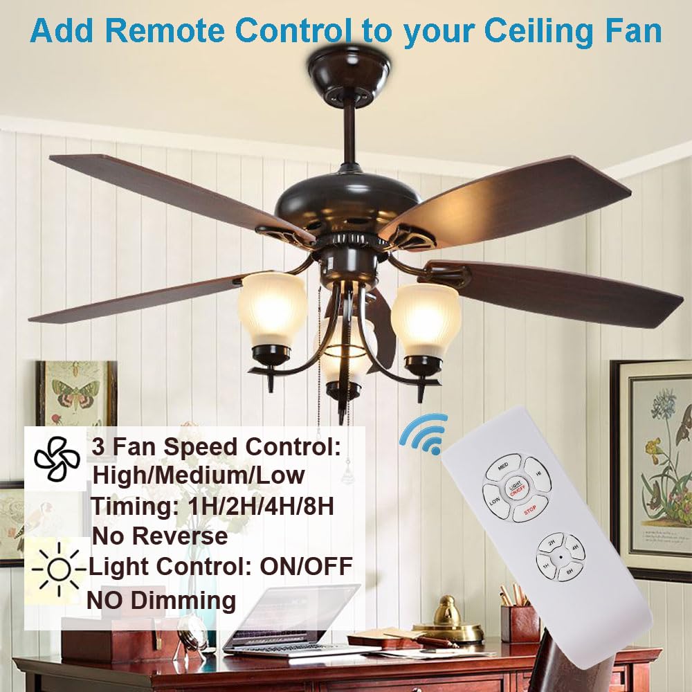 LPHUMEX Harbor Breeze compatible remote control for effortless fan and light operation.