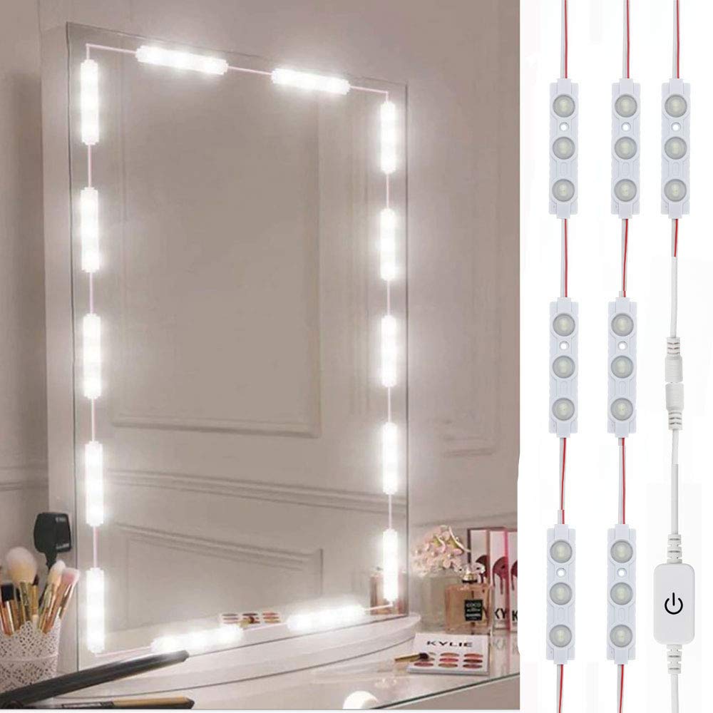 LPHUMEX vanity mirror lights illuminate 10ft for precise makeup.