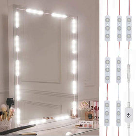 LPHUMEX vanity mirror lights illuminate 10ft for precise makeup.