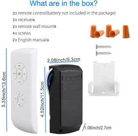 LPHUMEX packaged remote kit includes everything you need