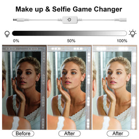 LPHUMEX peel-and-stick installation for easy wall or mirror mounting.