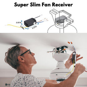 Ultra-small LPHUMEX receiver design fits compact fan housings with easy integration.