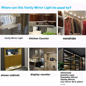 LPHUMEX versatile lighting for vanity, living spaces, or art displays.