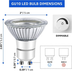 LPSAFP LED GU10 range hood light bulb 3000K warm white creates cozy kitchen ambience