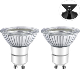 LPSAFP LED GU10 range hood light bulb with 45-degree beam for clear stove lighting.