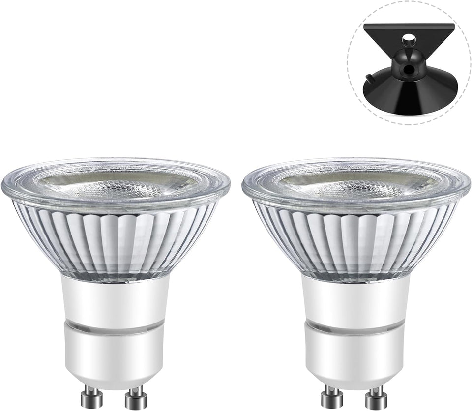 LPSAFP LED GU10 range hood light bulb with 45-degree beam for clear stove lighting.
