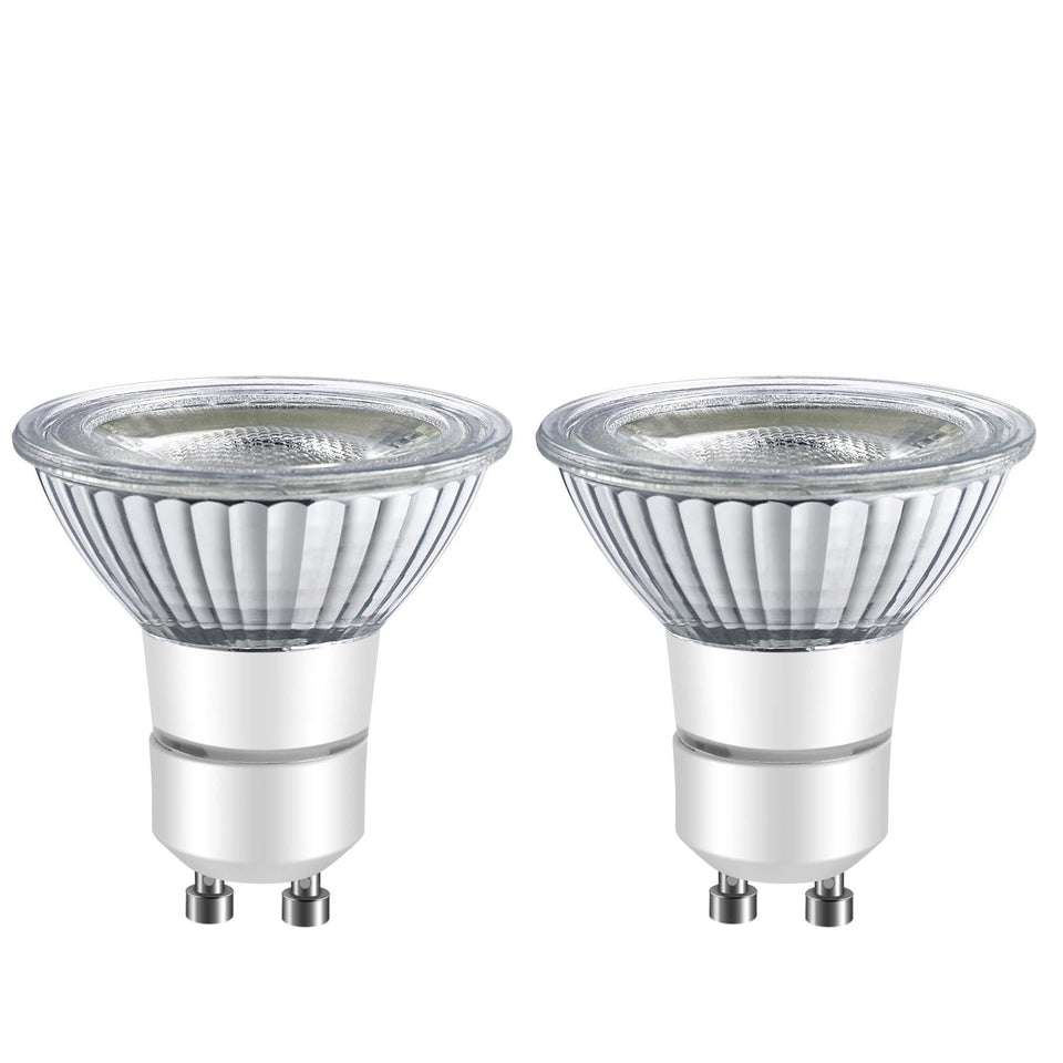 LPSAFP LED GU10 range hood light bulbs 2-pack provide 550 lm brightness for kitchen lighting
