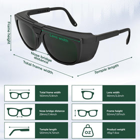 LPSAFP Complete kit includes frame, lenses, cloth, and hard case.