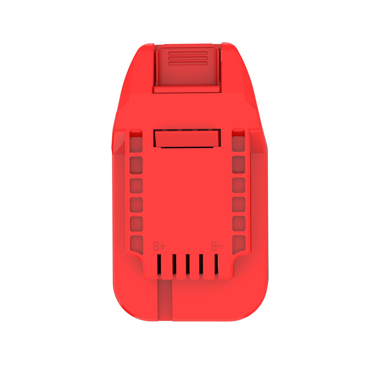 LQ-18RY Bauer 20V adapter notes non-charging function to preserve battery health.