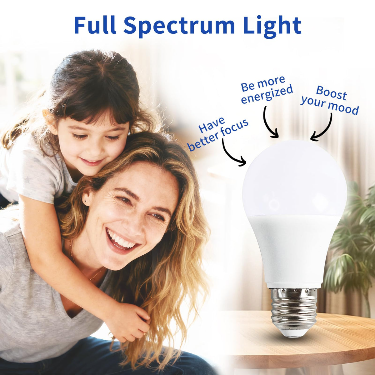 LQ BSDERA 6000K natural light illuminates spaces for focus
