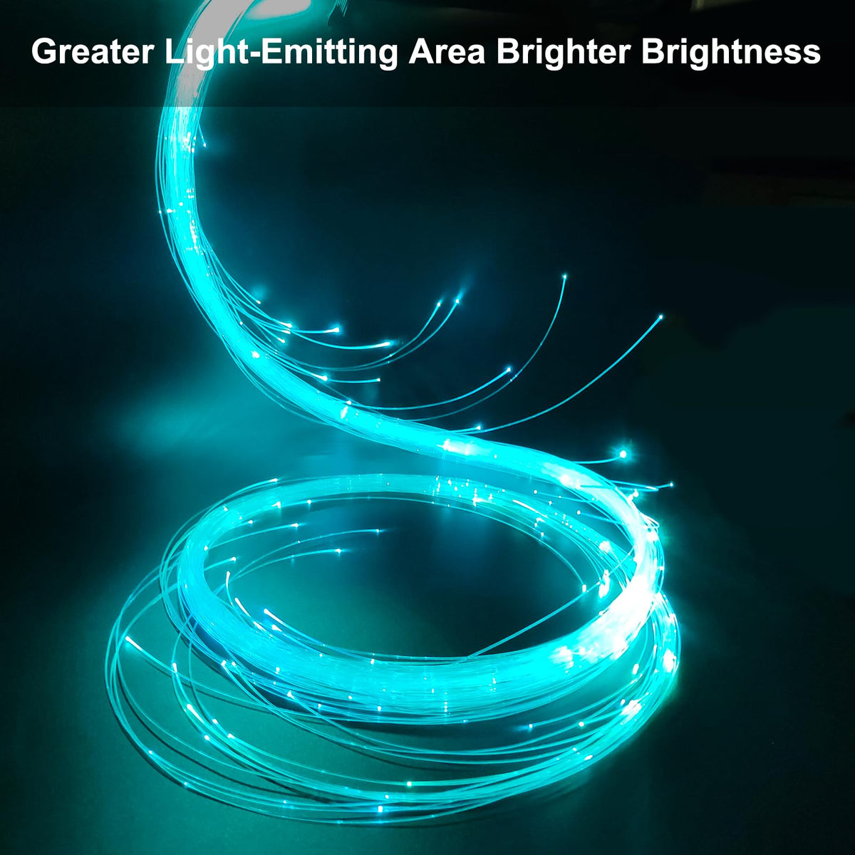 LQMEILI fiber whip features 36 color modes for varied visuals.