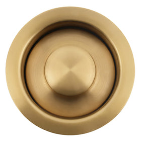 LQS golden disposal flange detail, durable stainless steel finish for long-lasting corrosion resistance.