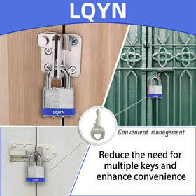 LQYN keyed-alike set includes twelve keys for all locks