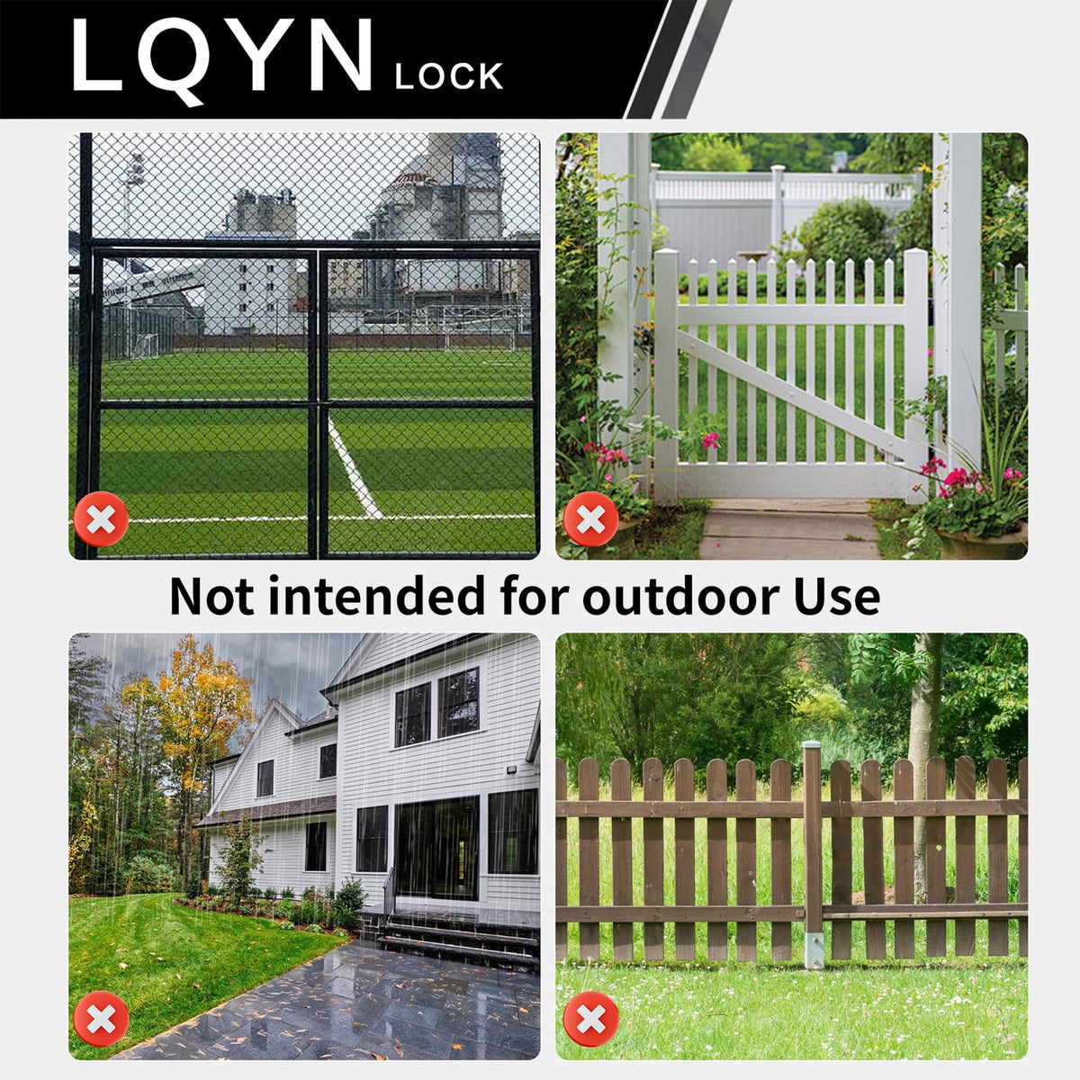 LQYN pack of 12 locks for multi-item security.