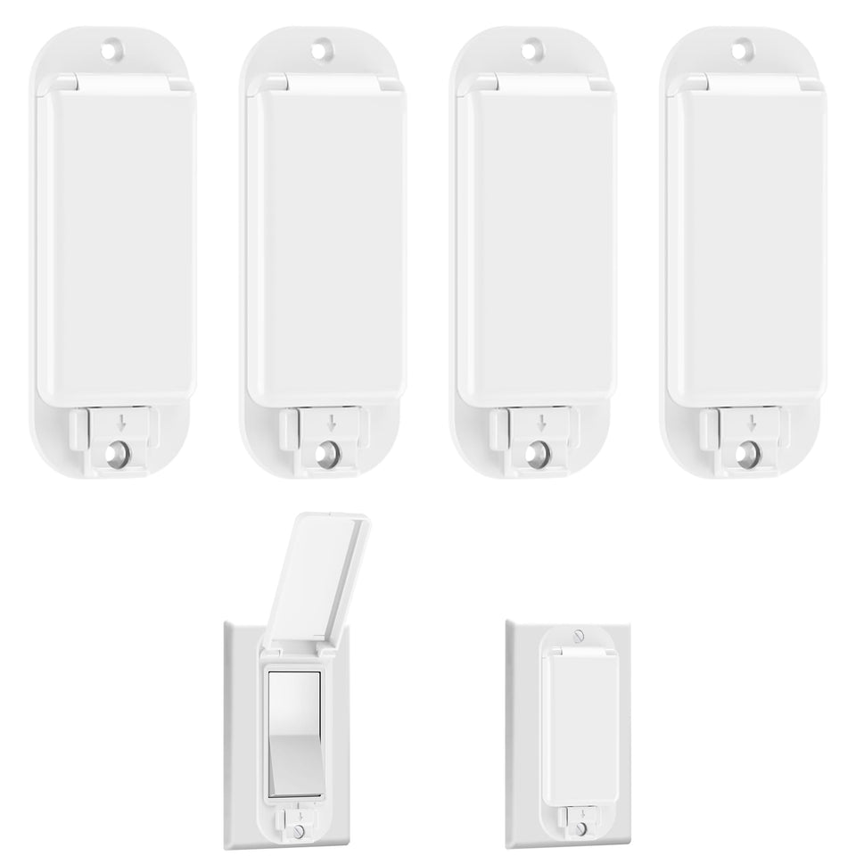 LRANFOW 4-light switch cover front view for discreet protection of switches