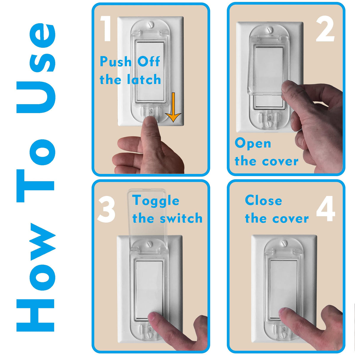 LRANFOW clear cover blends with decor while guarding outlets.