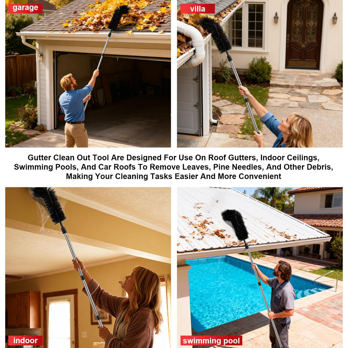 LrqzHsyl ladder-free cleaning promotes safer home maintenance.