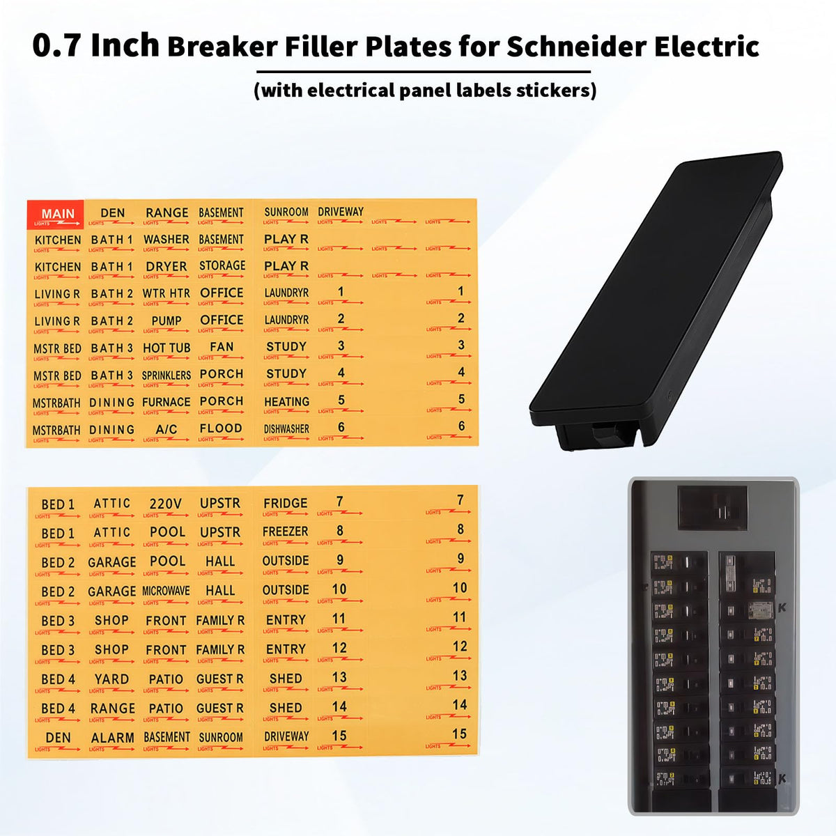 LRWZOV 10-pack with panel label stickers for organized installations.