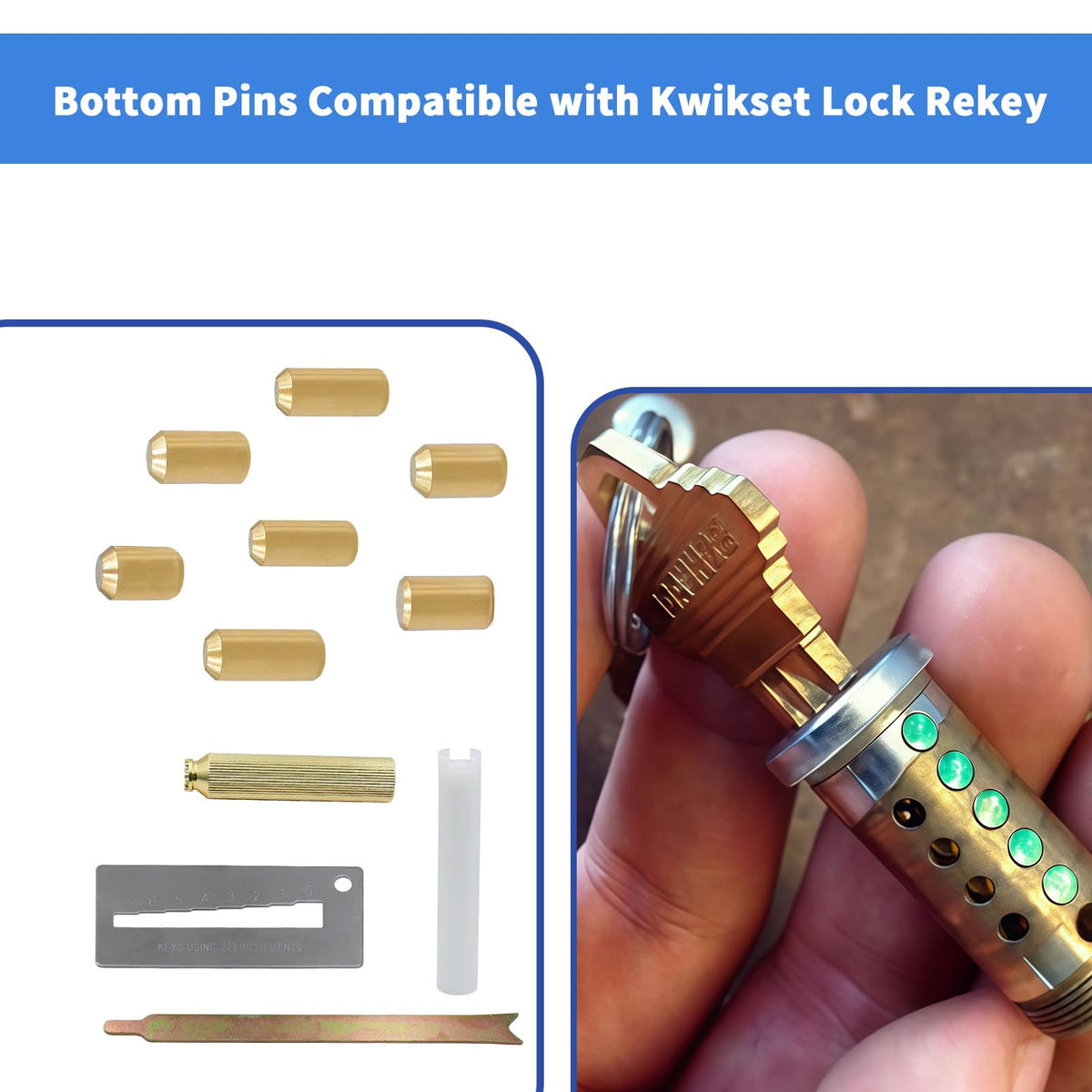 Home security convenience, easy rekey after moving or key loss.