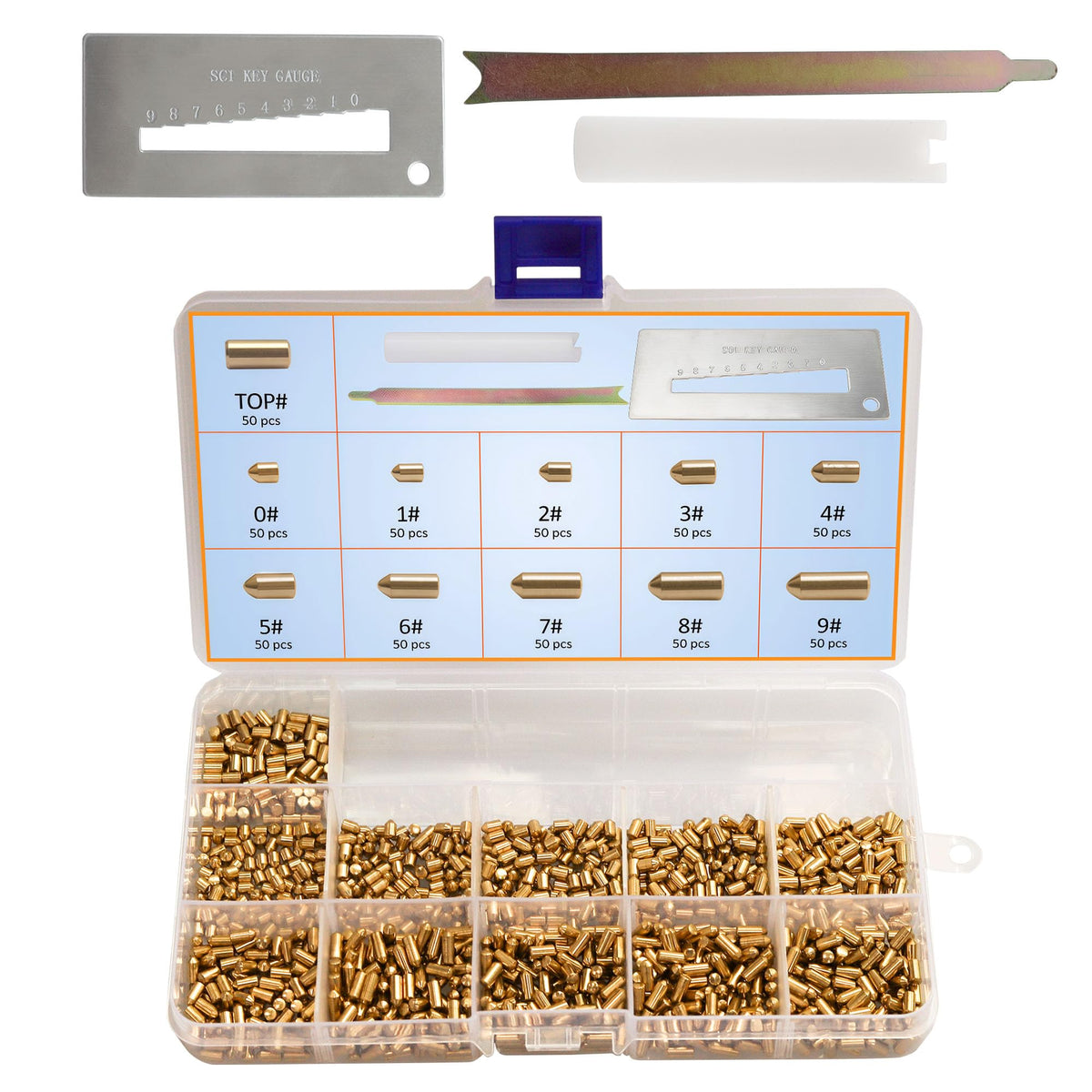 LRWZOV SC1 SC4 rekey kit case keeps tools organized for quick at-home rekeying