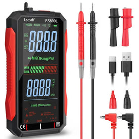 Lscsdf FS899L front view showing a compact multimeter for auto and home tasks