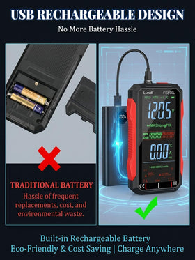 Lscsdf FS899L USB rechargeable battery eliminates frequent replacements