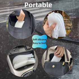 LSDWL foldable rain shoe covers are portable for pockets.