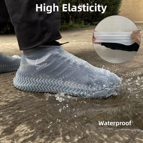 Folded LSDWL shoe covers in compact package for on-the-go use.