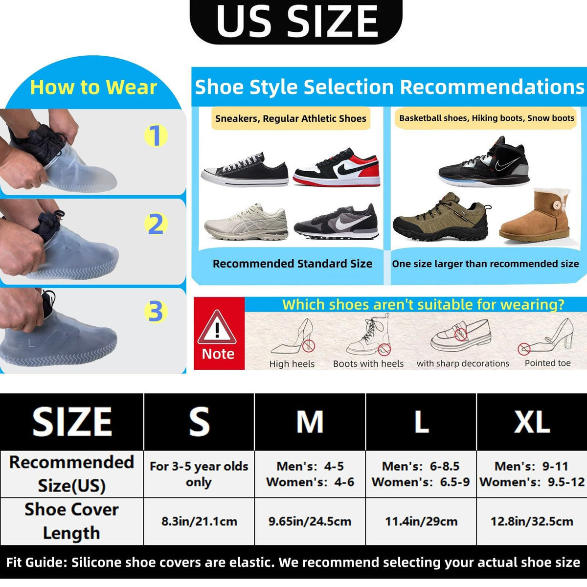 Non-slip sole detail on LSDWL covers for secure grip in wet conditions.