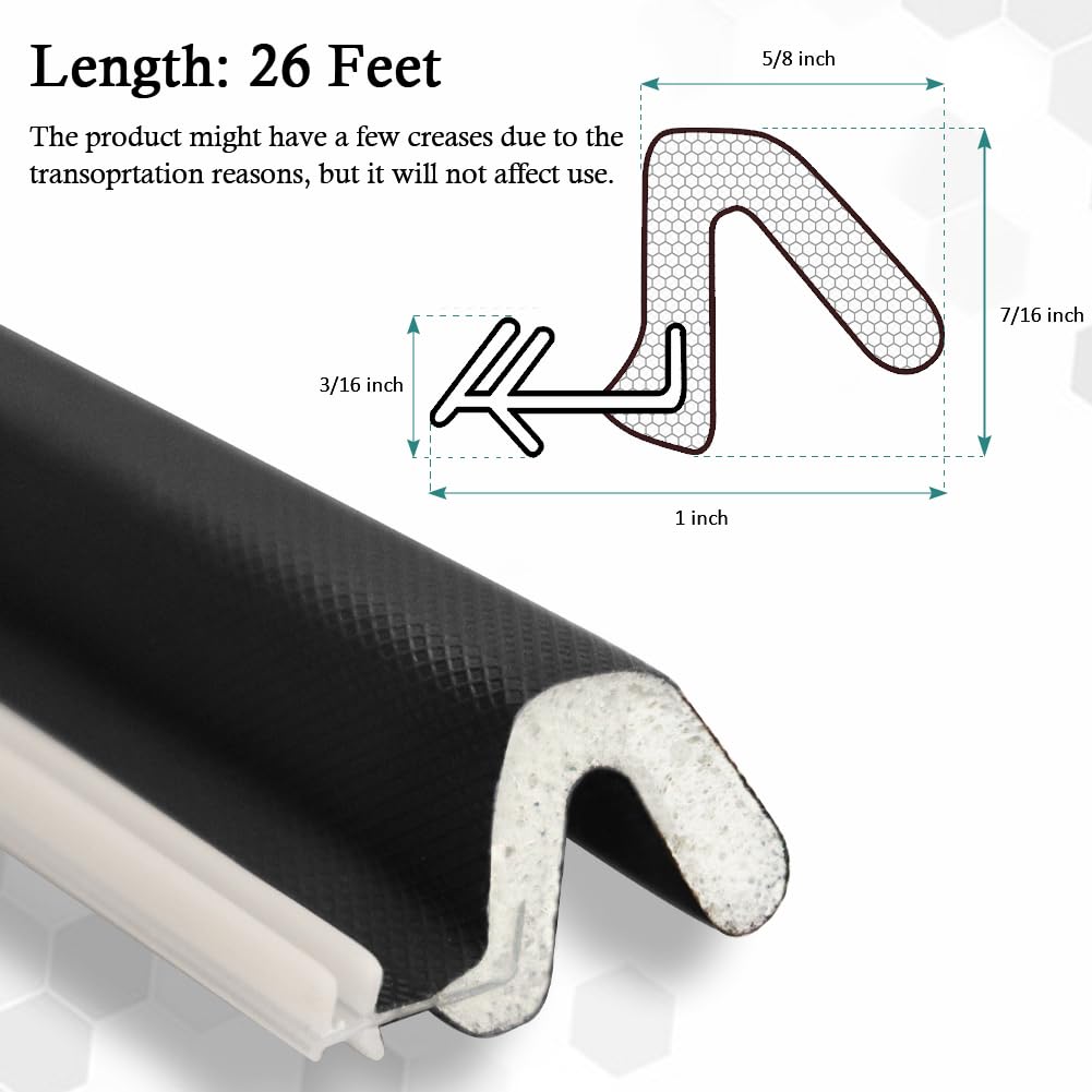 LSGCQ door seal on a wooden door frame demonstrating fit