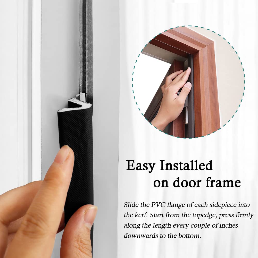 LSGCQ door seal being inserted into a slot during installation