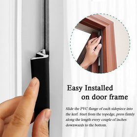 LSGCQ door seal being inserted into a slot during installation
