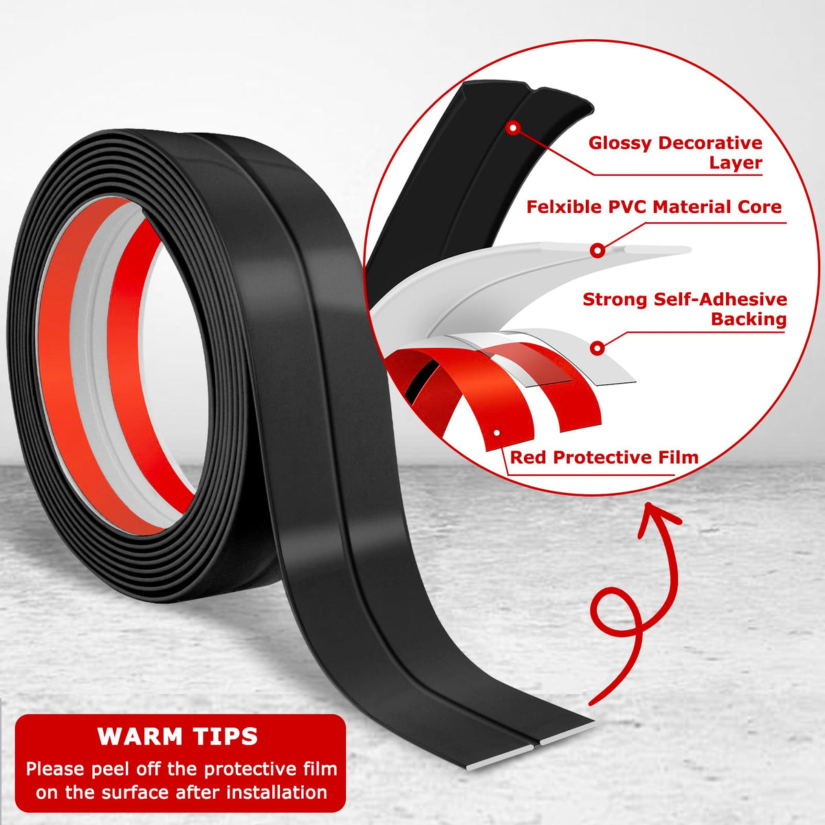 LSGCQ PVC corner guard demonstrates waterproof, stain-resistant material for lasting protection