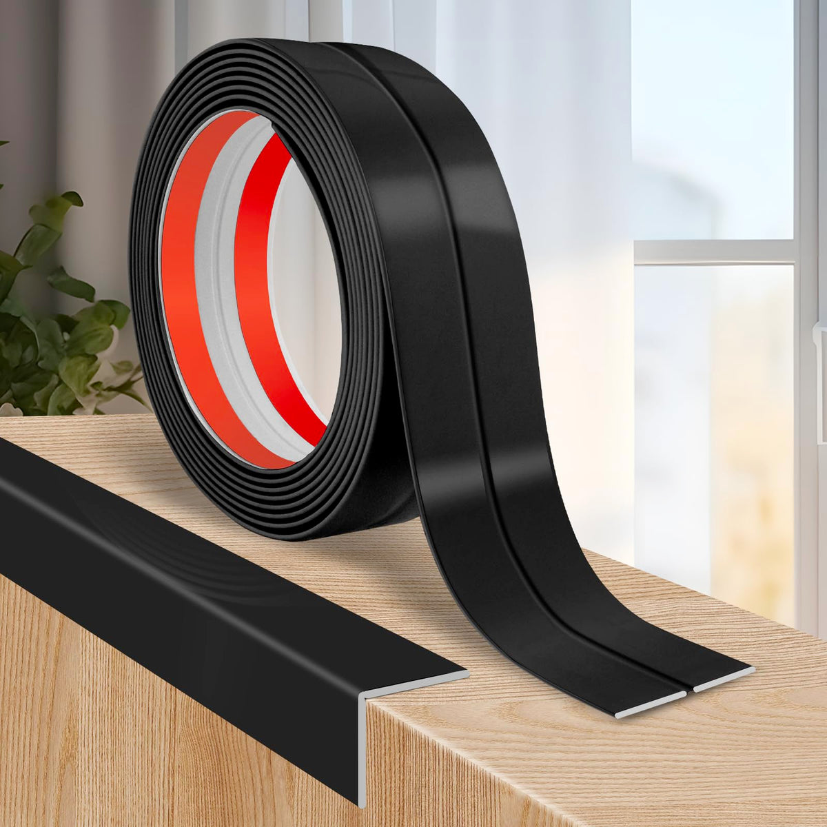 LSGCQ black flexible corner protector shows versatile 90–180 degree fit for edge protection